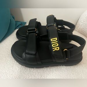 Dior Dioract Sandals 35.5 Black